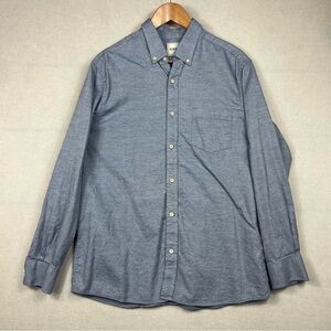 ROWM Button Down Long Sleeve Shirt Men’s Large Light Blue 100% Cotton